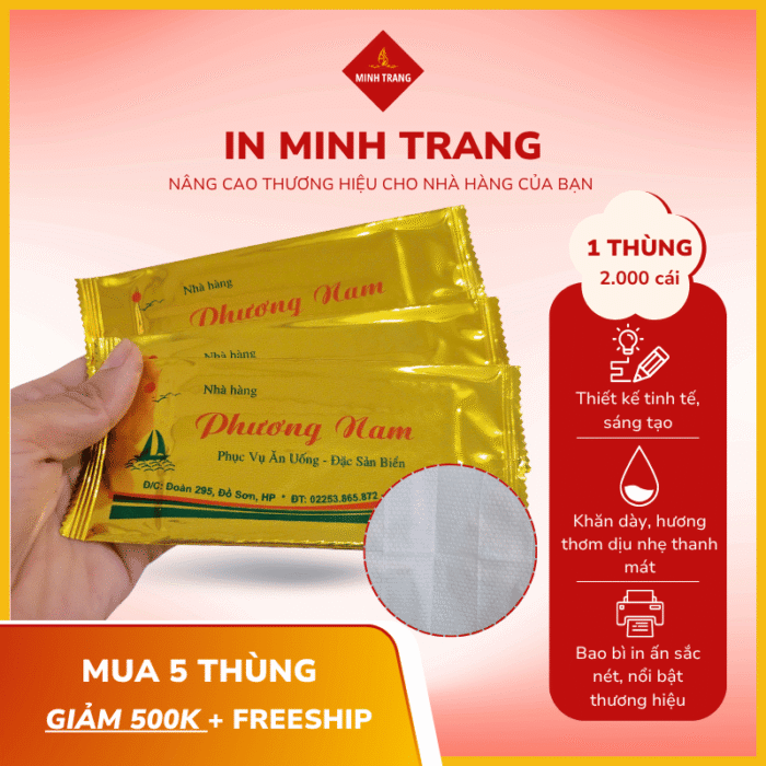 Khăn Lạnh Tiệc Cưới, Sự Kiện, Nấu Cỗ - Ảnh 4